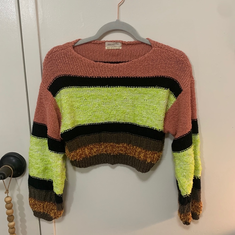 Urban Outfitters Striped Crop Sweater